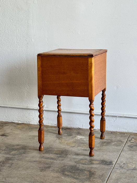Spiral Leg Box Table