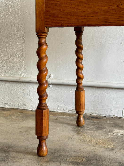 Spiral Leg Box Table