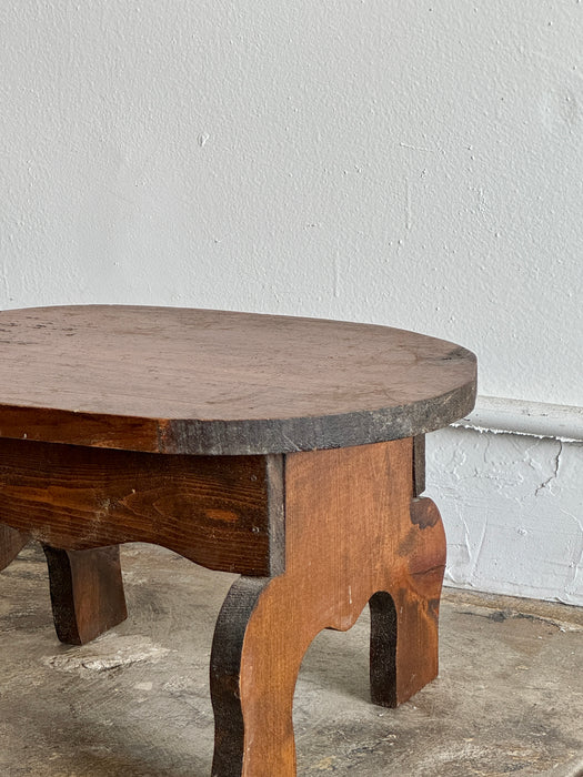 Curved Footed Stool
