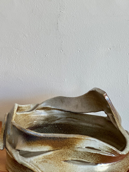 Large Abstract Slab Bowl