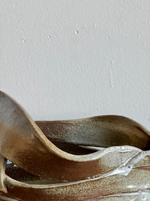 Large Abstract Slab Bowl