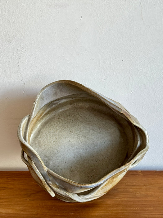 Large Abstract Slab Bowl