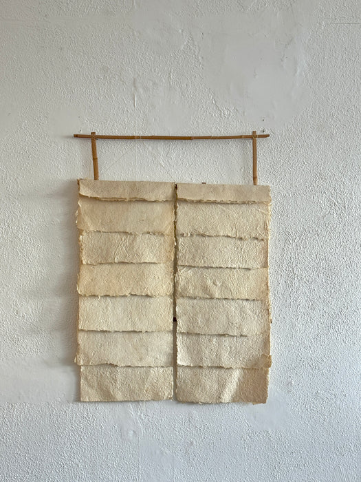 Antique Paper On Bamboo Frame