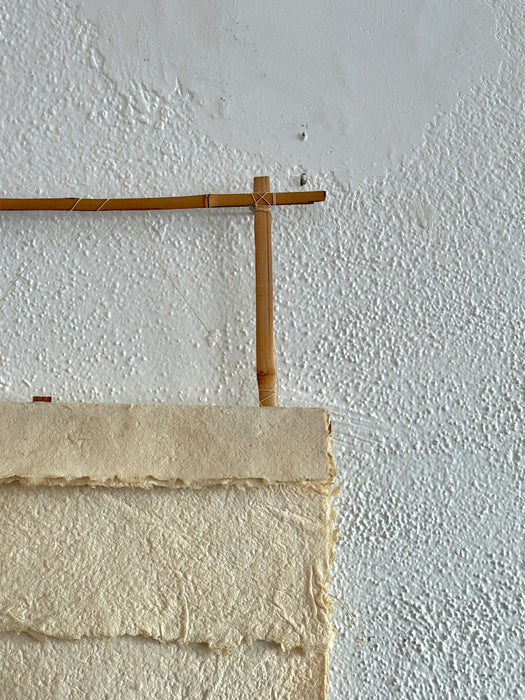 Antique Paper On Bamboo Frame