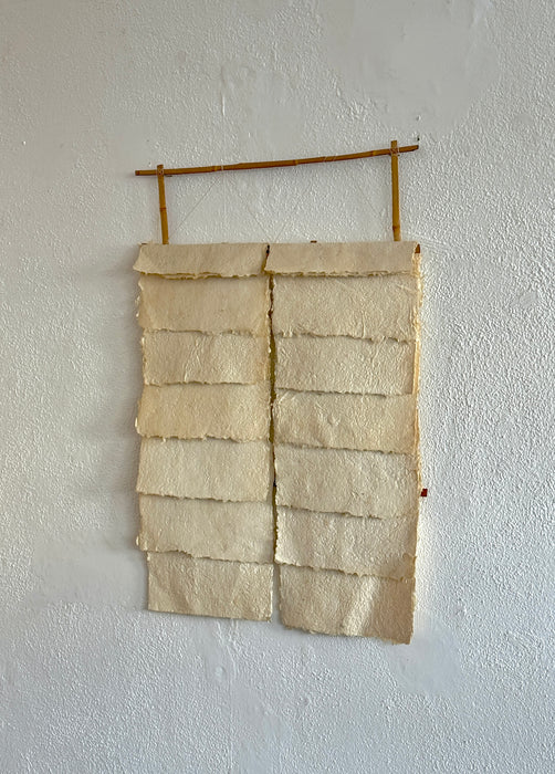 Antique Paper On Bamboo Frame