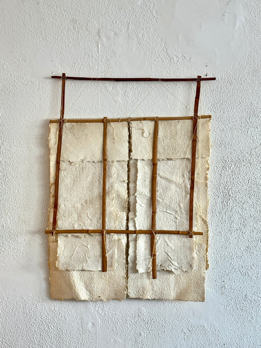 Antique Paper On Bamboo Frame