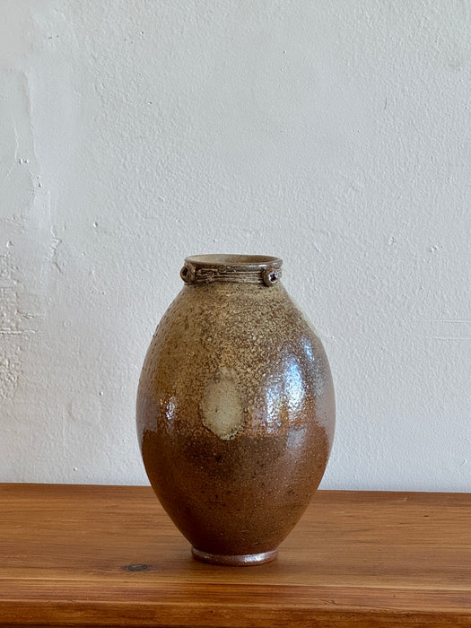 Stoneware Vase With High Gloss Glaze