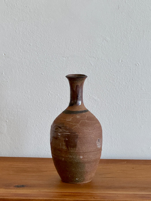 Stoneware Vase With Drip Glaze