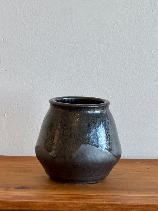 Two-Tone Black Vase