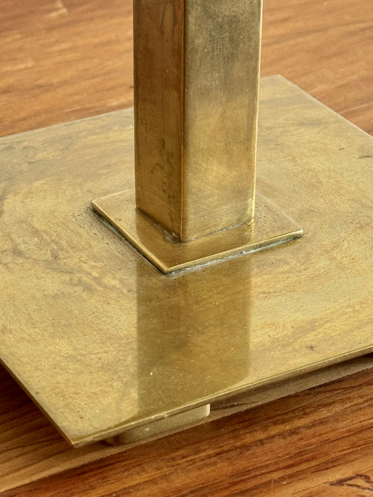 Square Brass Table Lamp