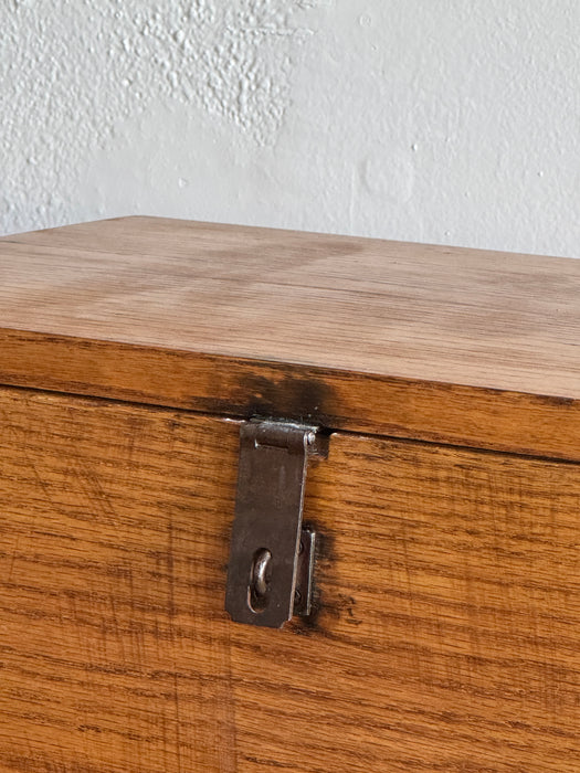 Maple Box With Metal Handles