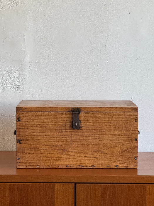 Maple Box With Metal Handles