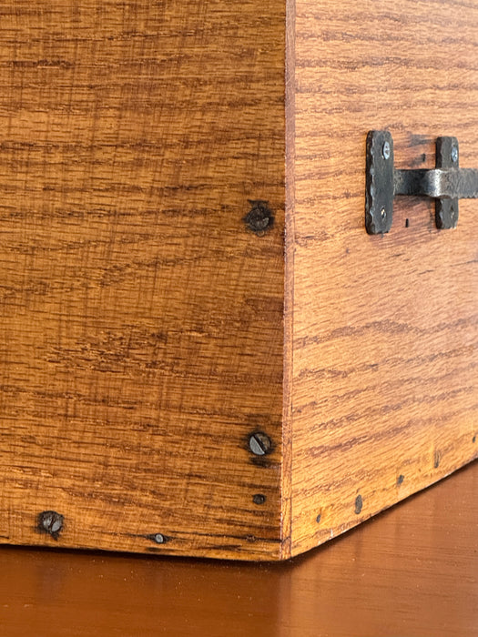 Maple Box With Metal Handles