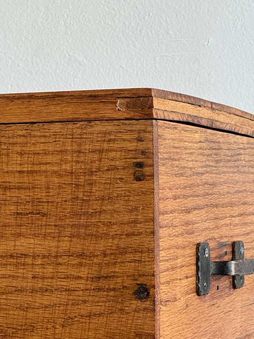 Maple Box With Metal Handles