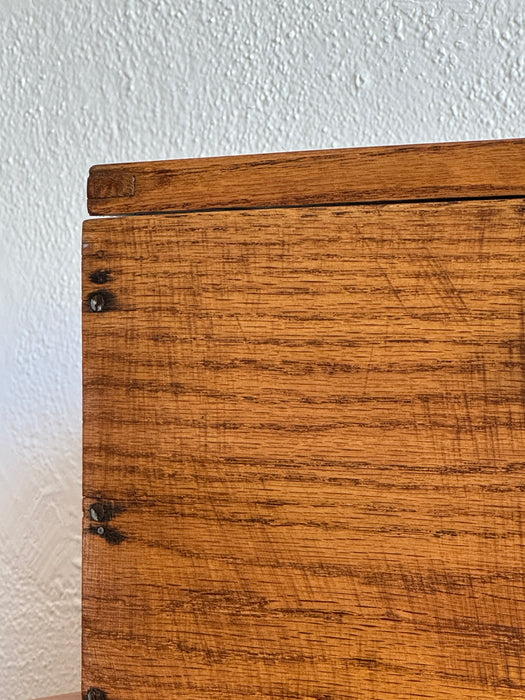 Maple Box With Metal Handles