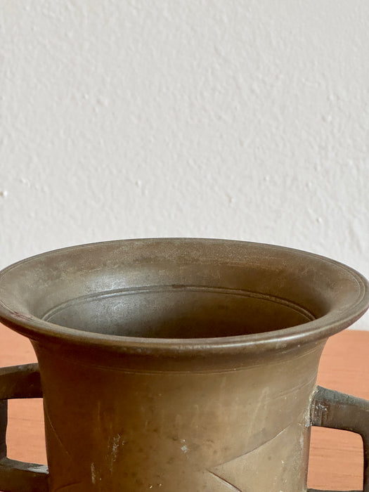Solid Brass Italian Mortar