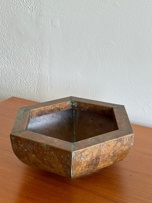 Hexagonal Copper Bowl