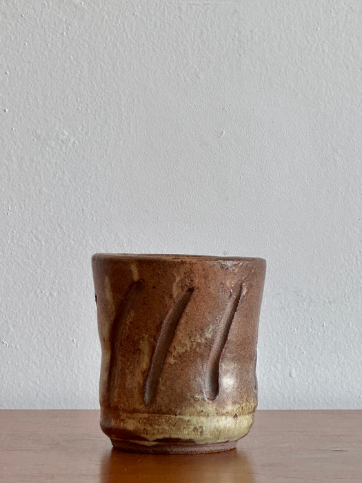 Scored Ceramic Pot