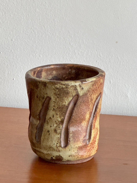 Scored Ceramic Pot