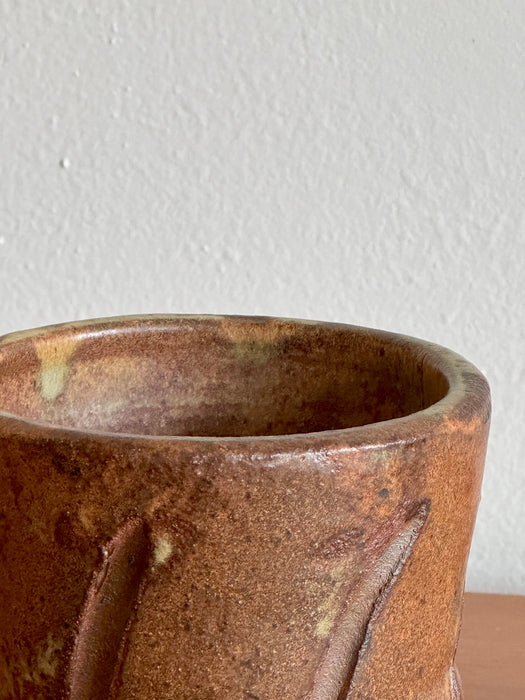 Scored Ceramic Pot