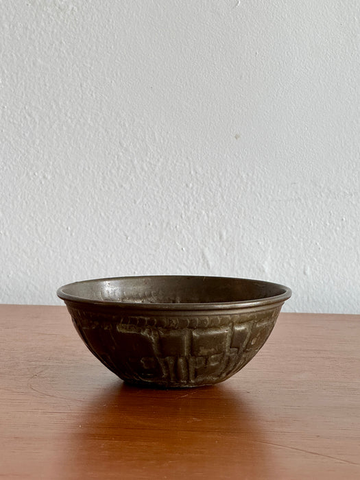 Small Pressed Copper Bowl