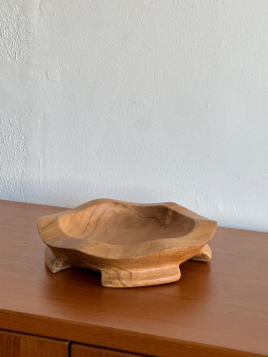 Carved Wood Bowl