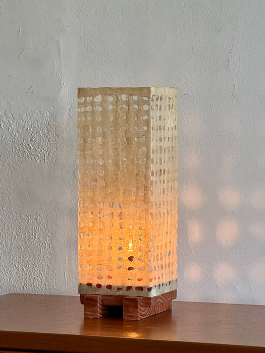 Plinth Table Lamp - Tall Cream