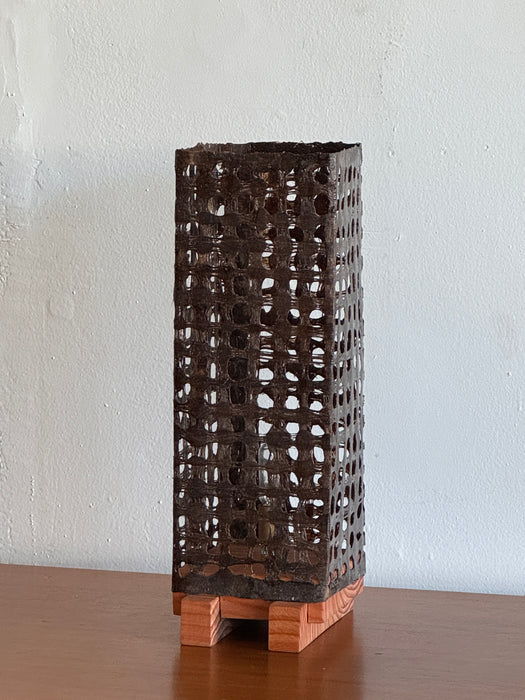 Plinth Table Lamp - Tall Brown