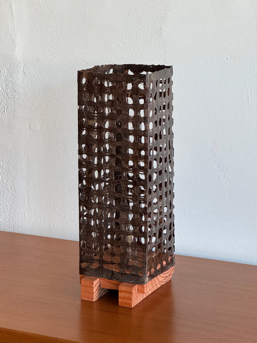 Plinth Table Lamp - Tall Brown