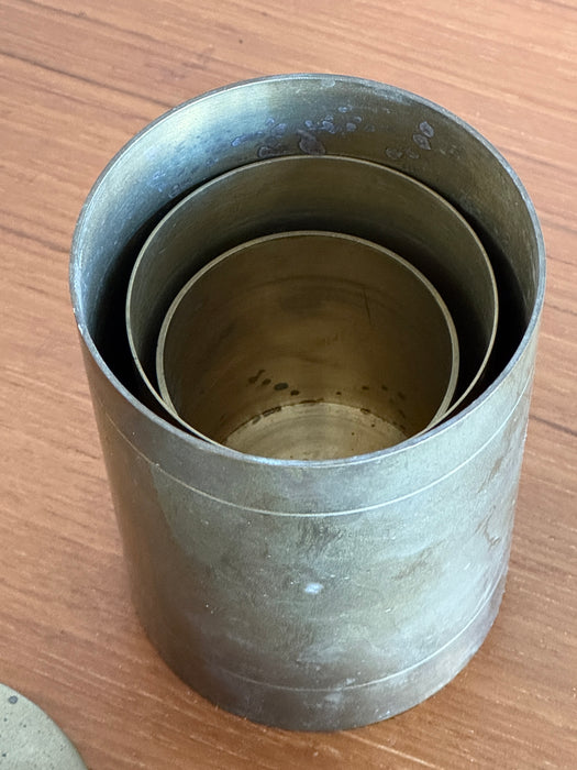 Set Of Brass Canisters