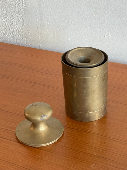 Set Of Brass Canisters