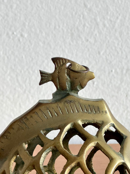 Brass Fish Candle Holder
