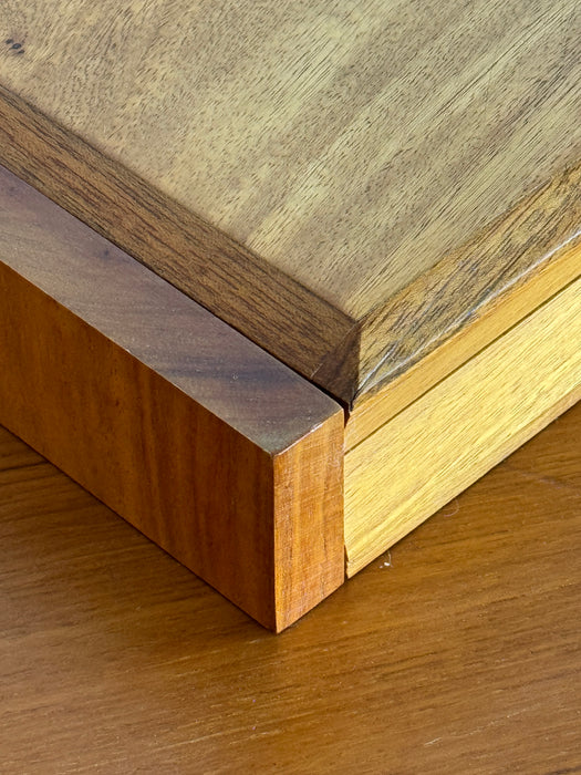 Wood Box With Hinged Lid