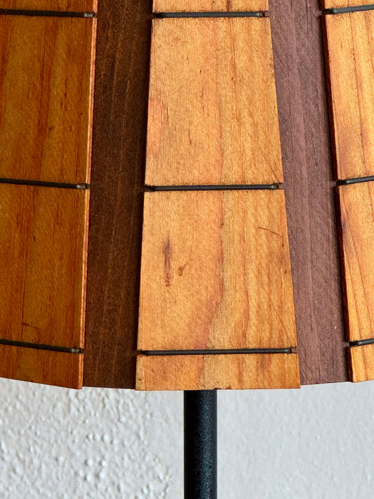 Sasso Lamp W/ Wood Shade
