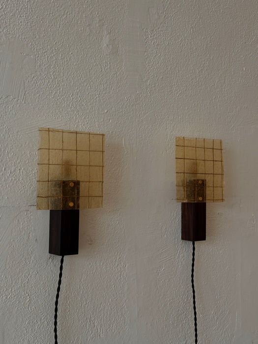 Griglia Sconce - Pair - Rosewood