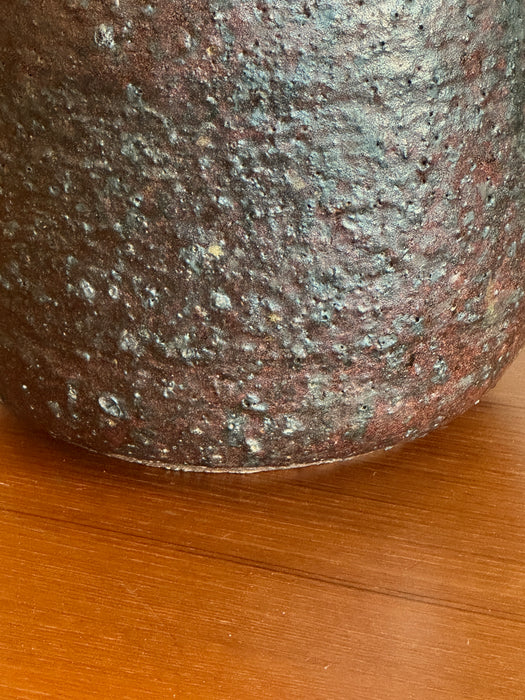 Large Stoneware Jar With Lid