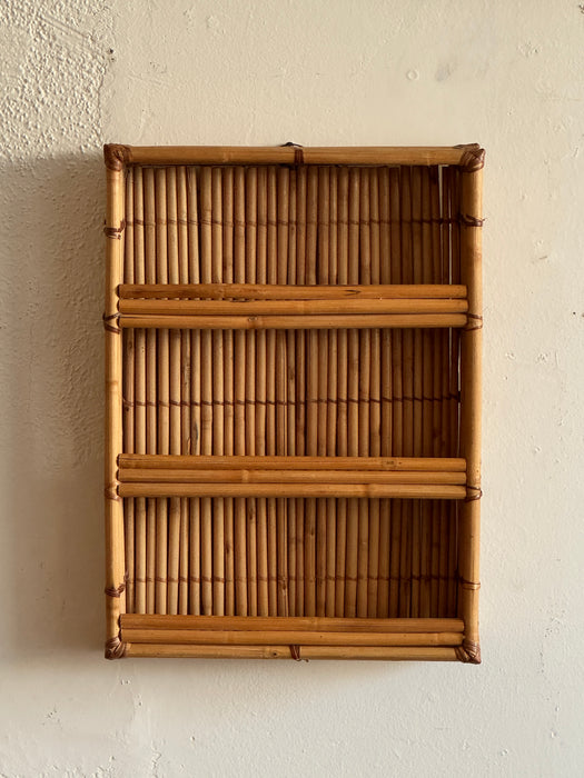 Small Wood Dowel Shelving Unit