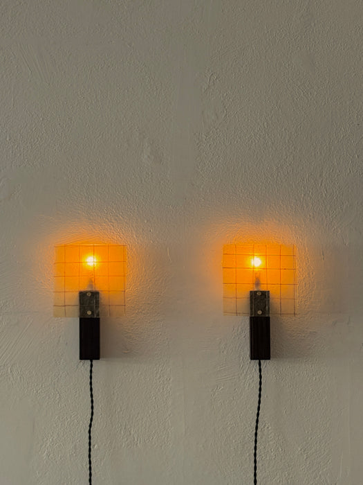 Griglia Sconce - Pair - Rosewood