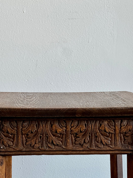 Side Table With Carvings