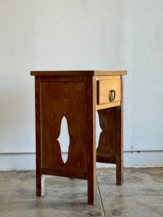Western Side Table With Original Hardware