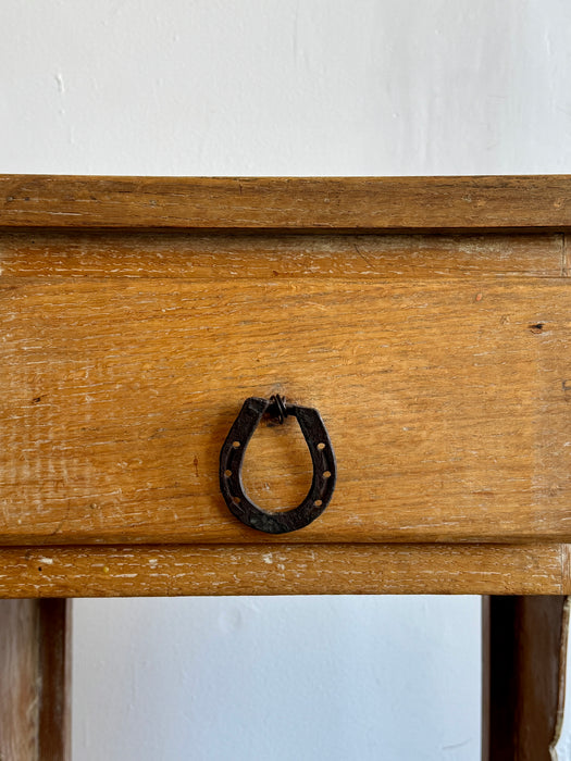 Western Side Table With Original Hardware