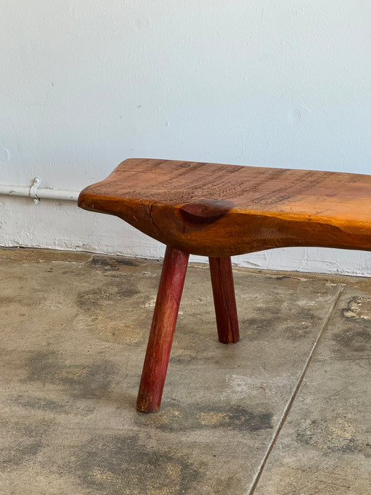 Hand Hewn Pioneer Bench
