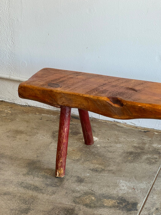 Hand Hewn Pioneer Bench