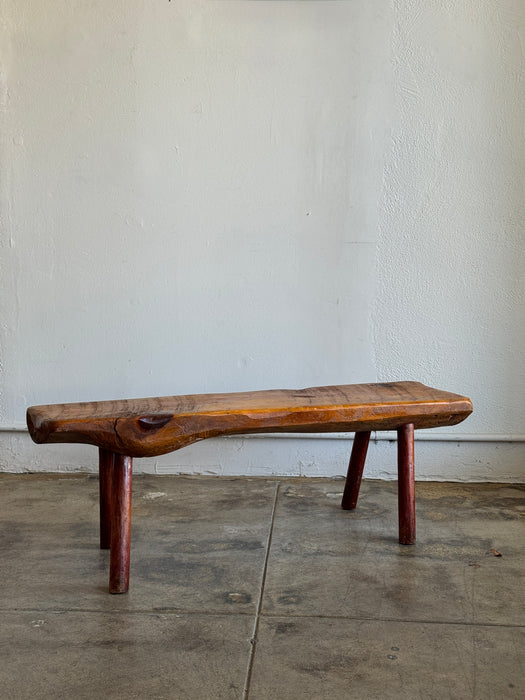 Hand Hewn Pioneer Bench