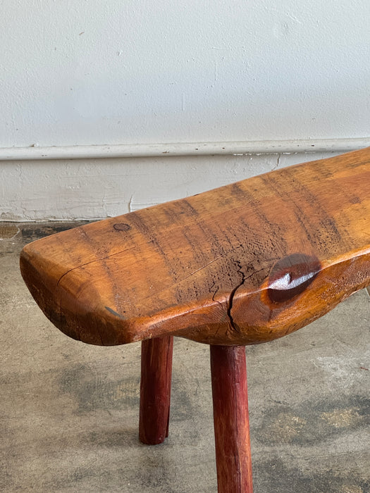 Hand Hewn Pioneer Bench