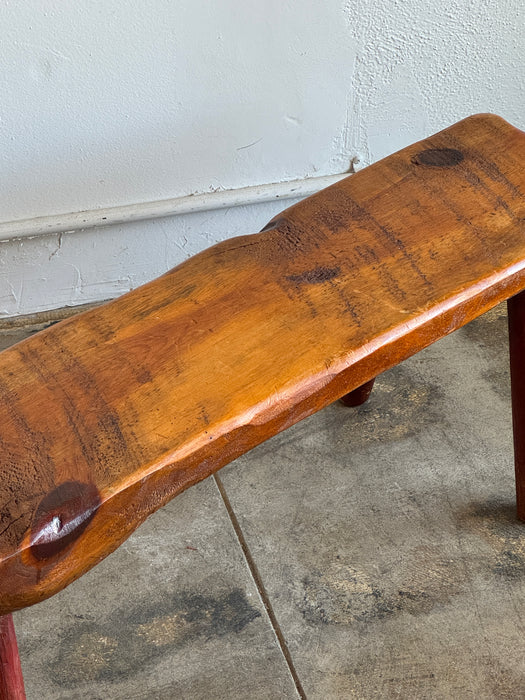 Hand Hewn Pioneer Bench