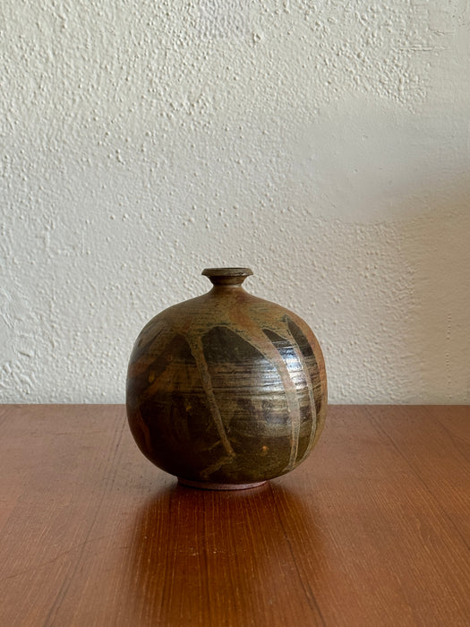 Round Bud Vase In Various Glazes