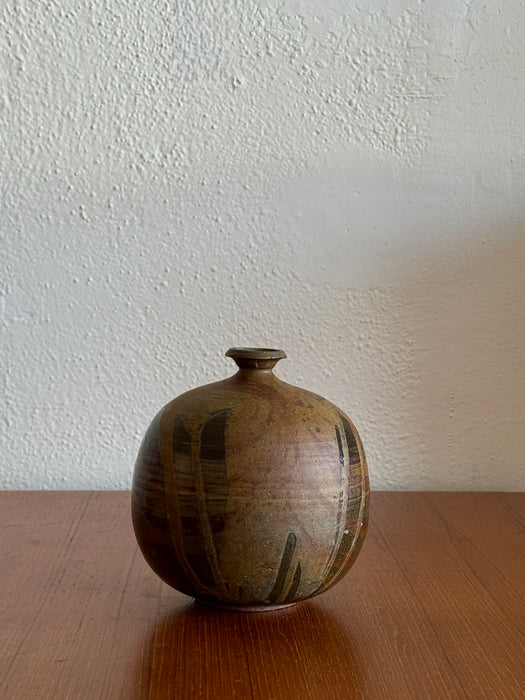 Round Bud Vase In Various Glazes
