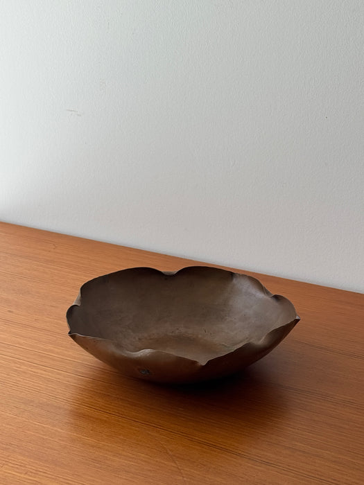 Wavy Copper Bowl