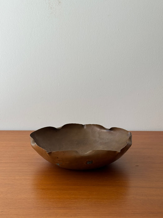 Wavy Copper Bowl